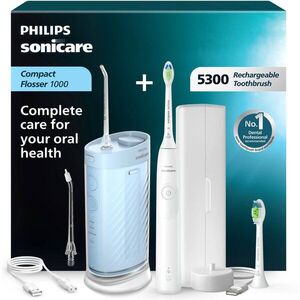Philips Sonicare 5300 + HX3334/43 elektromos fogkefe + fogköztisztító készülék kép