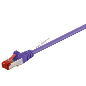 Goobay CAT6 S/FTP (PiMF) patchkábel lila CCA 3m RJ45 kép