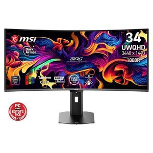 Msi monitor gaming mpg 341cqr qd-oled x36 ívelt 34" uwqhd 34... kép
