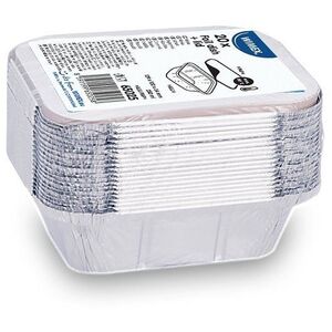 Wimex Alumínium tál fedéllel 250 ml, 130 × 103 × 43 mm, szögletes - 20 szett kép