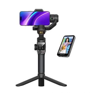 AOCHUAN S3 stabilizátor kiegészítő kijelzővel (fekete) kép