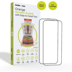 Mobile Origin Orange Screen Guard iPhone 15 Pro üvegfólia + applikátor - 2db kép