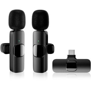 Apexel 2 Pack Wireless Lavillar Microphone (USB type-c interface) kép