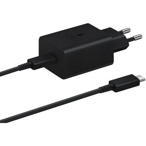 Samsung 15W úti töltőfej + USB-C/USB-C Black (Bulk) adatkábel kép