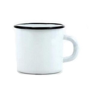 BELIS Zománc bögre, fehér, 350 ml, 8 cm átmérőjű kép