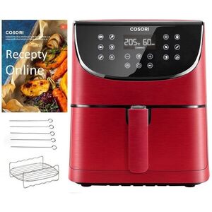 Cosori Premium 5, 5 L + 5× rács, nyárs - piros kép