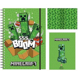 Blue Sky Minecraft Jegyzetfüzet - Boom Green kép