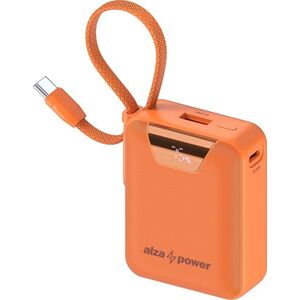 AlzaPower Urban 10000mAh Power Delivery (22, 5W) - narancssárga kép
