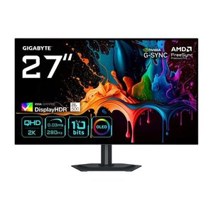 Gigabyte 27" MO27Q28G 16: 9 QHD OLED Gaming Monitor - Fekete kép