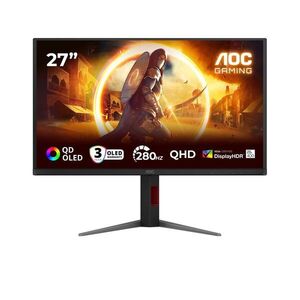 AOC 27" Q27G4ZD 16: 9 QHD QD-OLED Gaming Monitor - Fekete kép