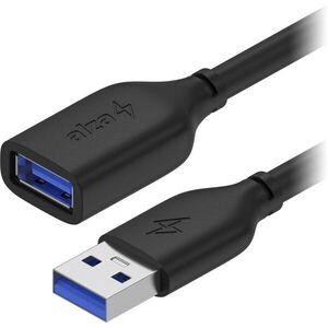 AlzaPower Core USB-A (M) to USB-A (F) 3.2 Gen 1, 2m fekete kép