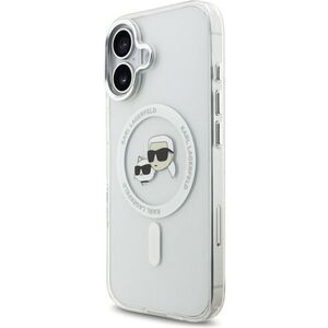Karl Lagerfeld IML K&CH Heads Metal Frame iPhone 17 átlátszó MagSafe tok kép