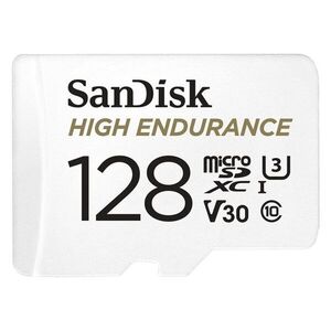 SANDISK microSDXC 128GB High Endurance Video U3 V30 + SD adapter kép