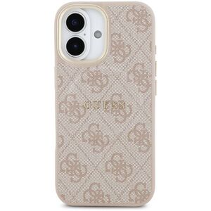 Guess PU Leather 4G Gold Frame iPhone 17 rózsaszín MagSafe tok kép