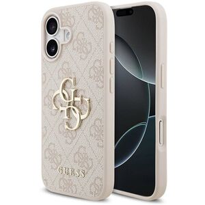 Guess PU 4G Metal Logo hátlapi, iPhone 17, Pink kép
