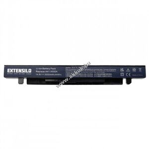 Helyettesítő EXTENSILO Akku Asus típus A41-X550 3000mAh kép