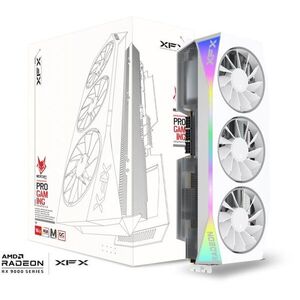 XFX Mercury AMD Radeon RX 9070 XT OC White Magnetic Air 16G kép