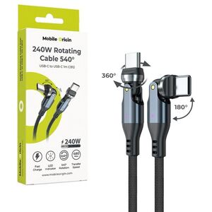 Mobile Origin 240W Rotating Cable 540° USB-C to USB-C 1m CB12 kép