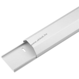 Goobay félköríves alumínium kábelcsatorna fehér 1100x50x26mm kép