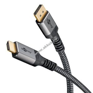 Goobay Plus Series DisplayPort-HDMI kábel 8K/60Hz 2m kép