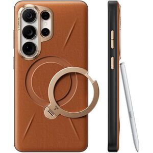 Torras Ostand Q3 VegSkin Amber Brown Samsung Galaxy S26 Ultra tok kép
