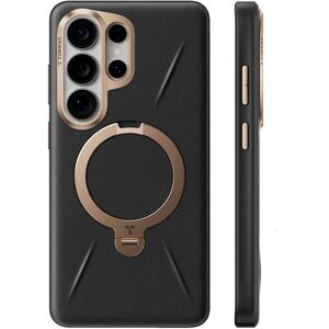 Torras Ostand Q3 VegSkin Obsidian Black Samsung Galaxy S26 Ultra tok kép