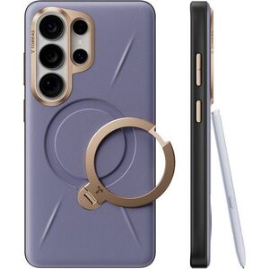 Torras Ostand Q3 VegSkin Dark Purple Samsung Galaxy S26 Ultra tok kép