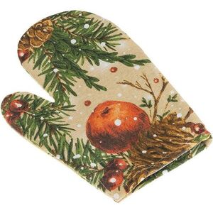 BELLATEX karácsonyi tobozok és alma 28 × 18 cm kép