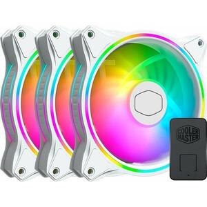 MasterFan MF120 HALO 3in1 White Edition (MFL-B2DW-183PA-R1) kép