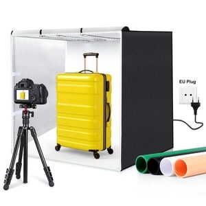 PULUZ 80cm Folding Portable 90W 14000LM High CRI White Light Photo Lighting Studio Shooting Tent Box kép