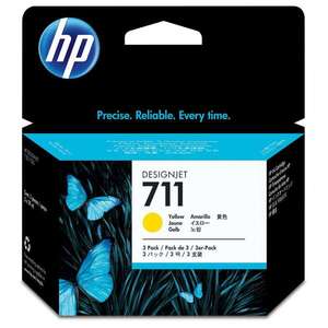 HP CZ136A (711) Yellow 3-pack tintapatron CZ136A kép