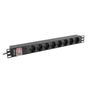 Lanberg PDU-08F-0200-BK túlfeszültség védő elosztó - Fekete (PDU-... kép