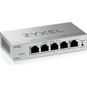 Zyxel GS1200-5V3 5 portos Gigabit web / intelligens kezelt kapcsoló kép