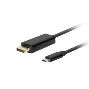 Lanberg CA-CMDP-10CU-0005-BK DisplayPort 1.2 (M) - USB Type-C (M)... kép