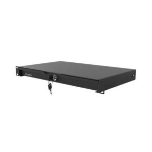 Lanberg AK-2002-B 19" 1U 483x270mm 4x ponton rögzíthető 30kg... kép