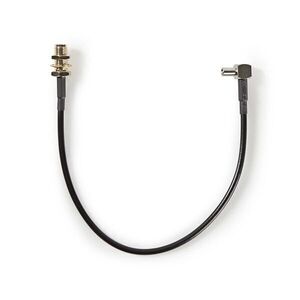 Nedis sma kábel, sma aljzat - ts9, 50 ohm, 0.20m, csgb02125bk02 C... kép