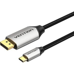 Vention USB-C to DP2.1 16K HD Cable 1.5M Gray Aluminum Alloy Type kép