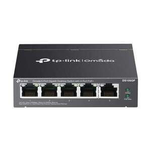 TP-Link Omada DS105GP - 5 Portos Gigabit Asztali Kapcsoló - 4 PoE... kép
