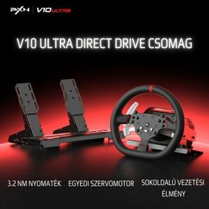 PXN V10 ULTRA Direct Drive Szimulátor szett - Fekete (PC / Xbox O... kép