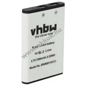 Helyettesítő akku Baofeng típus BL-3 1500mAh kép