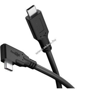 Goobay USB-C kábel 90° 3m 60W 3A 5Gbit/s Power Delivery fekete kép