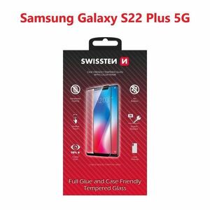 Swissten Full Glue Samsung S906 Galaxy S22+ 5G 3D üvegfólia - fekete kép