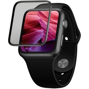 FIXED Full-Cover Apple Watch 3D üvegfólia - 40mm, fekete + applikátor kép