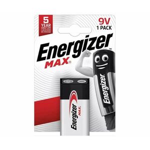 Energizer Max 9V elem 1 darab kép