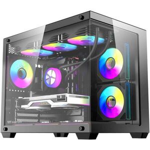 B275 Pro black + 6 fan (B275-PRO-6F-BK) kép