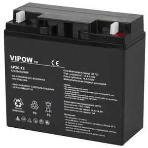 Vipow BAT0218 zselés tölthető elem 12 V/20 Ah kép