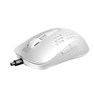 AVAX LW01 PAW3327 RGB gamer egér, fehér kép