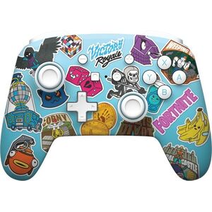 PowerA Enhanced Wireless Controller for Nintendo Switch - Fortnite Sticker Mania kép
