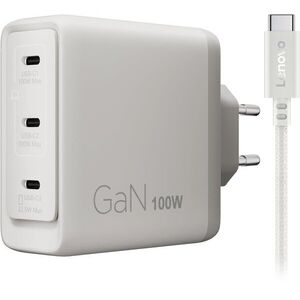 Lenovo Multi-port USB-C 100W GaN Charger - Seashell kép