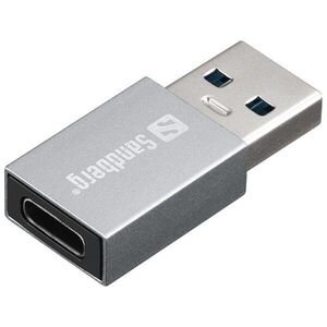 Sandberg 136-46 USB-A USB-C Alumínium csatlakozó átalakító kép